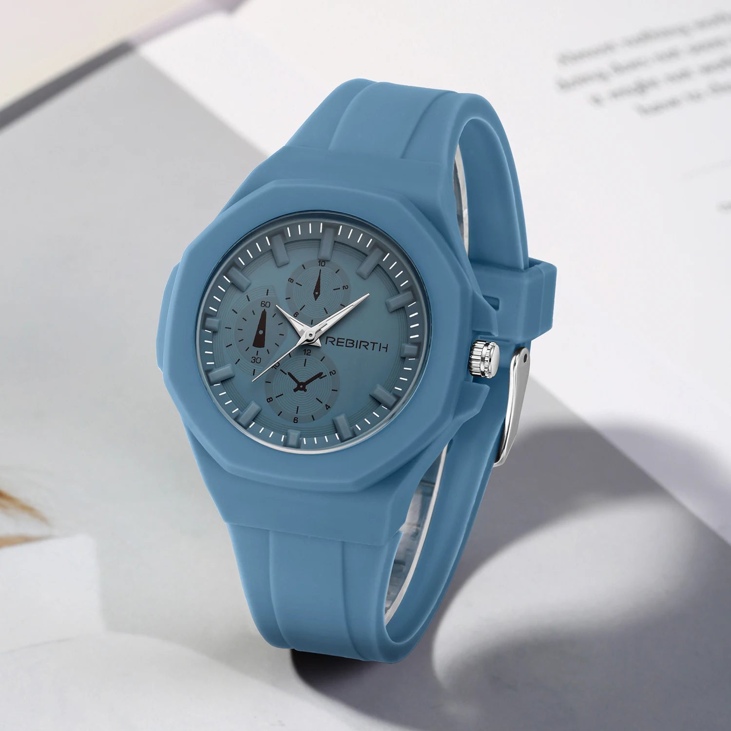 Unisex-Quarzuhr mit Silikonarmband – schlicht und stilvoll