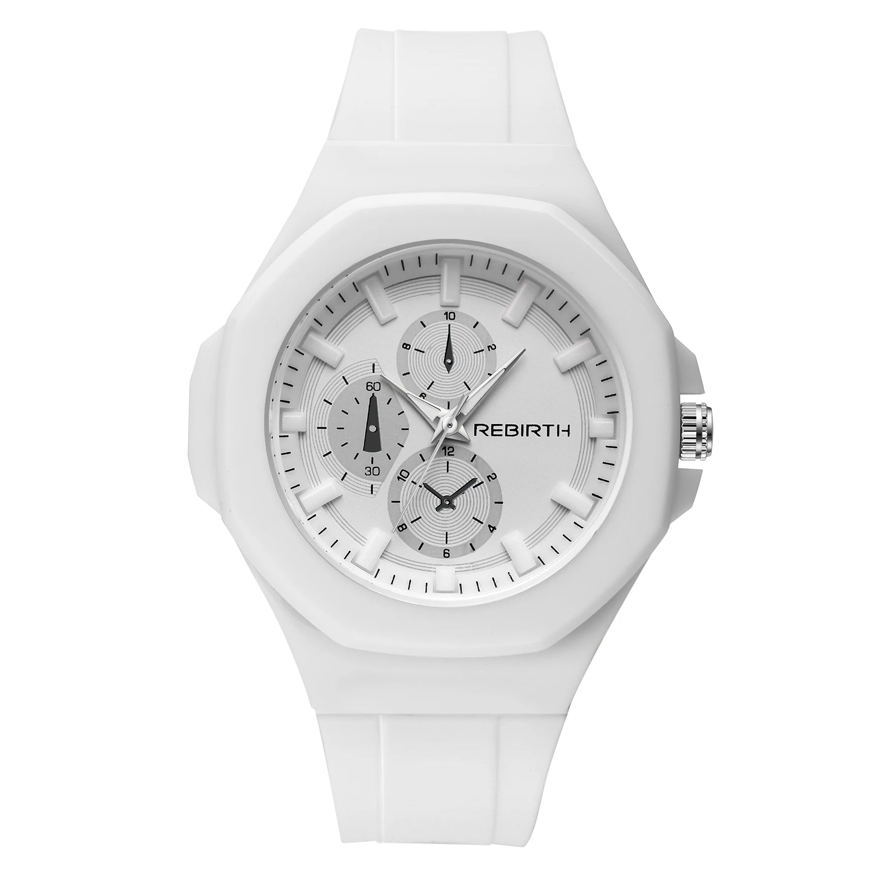 Unisex-Quarzuhr mit Silikonarmband – schlicht und stilvoll