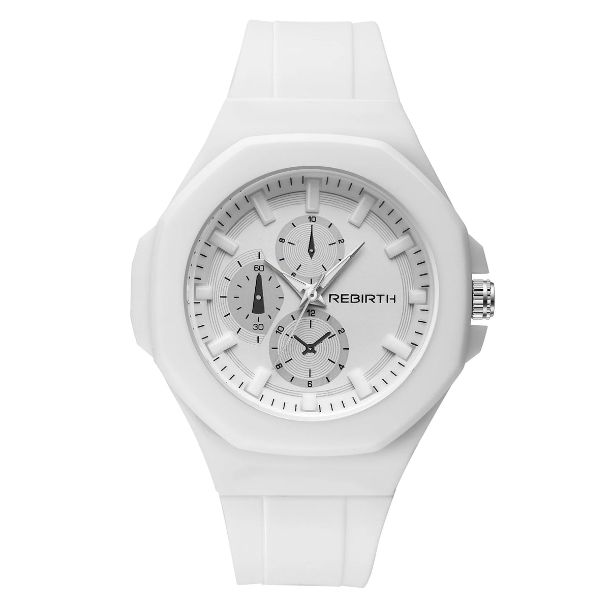Unisex-Quarzuhr mit Silikonarmband – schlicht und stilvoll