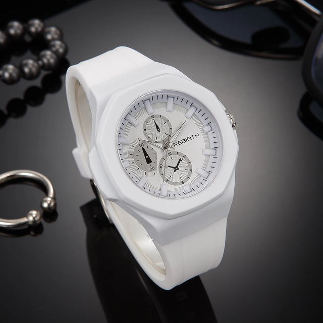 Unisex-Quarzuhr mit Silikonarmband – schlicht und stilvoll