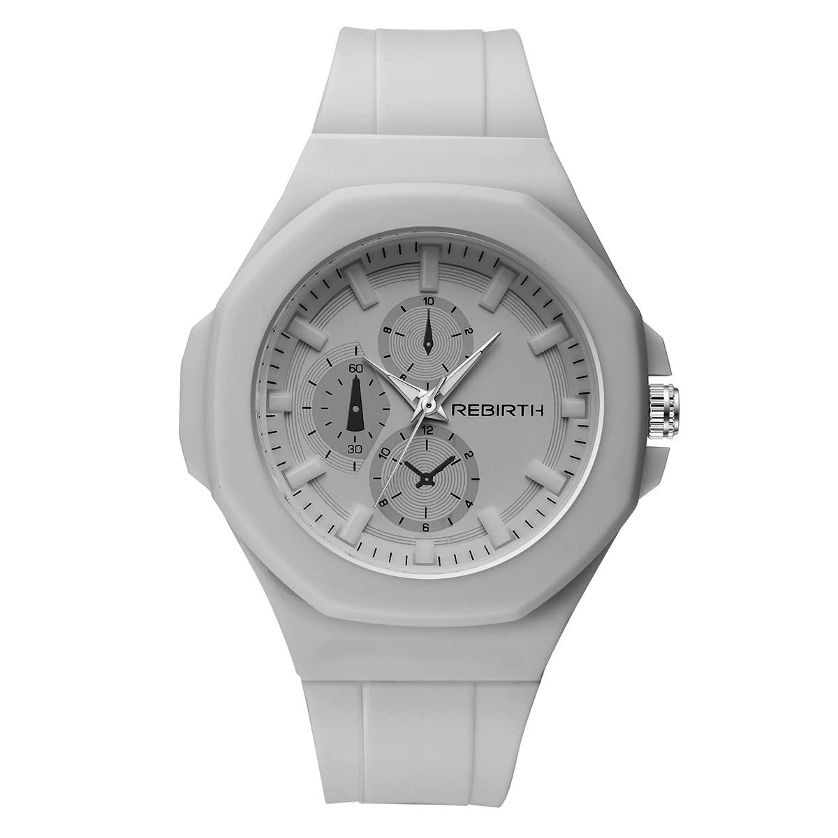 Unisex-Quarzuhr mit Silikonarmband – schlicht und stilvoll