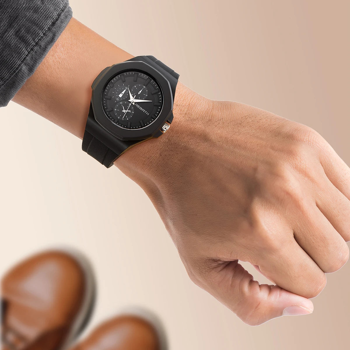 Unisex-Quarzuhr mit Silikonarmband – schlicht und stilvoll