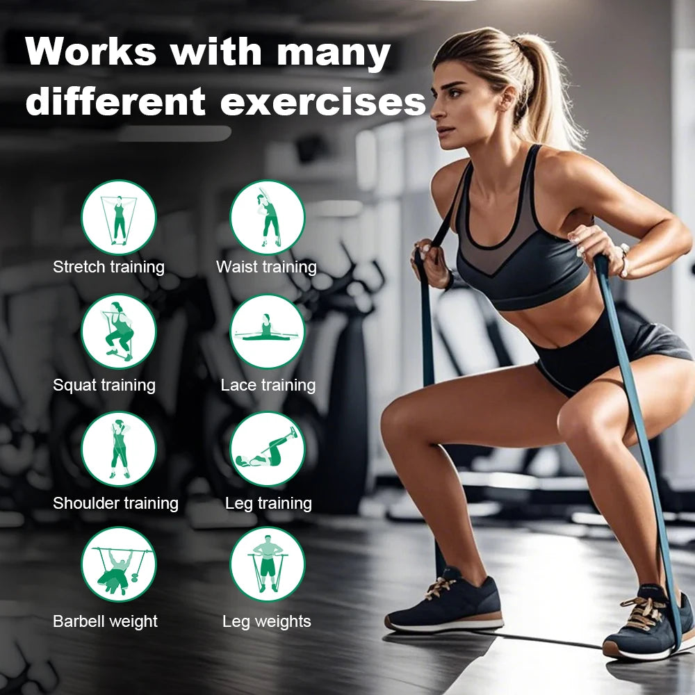 Fitness-Widerstandsband - Yoga, Pilates - Gummiband für das Heimtraining