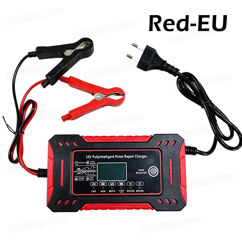 Batterieladegerät mit LCD-Anzeige 12 V 6 A