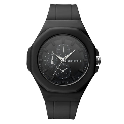 Unisex-Quarzuhr mit Silikonarmband – schlicht und stilvoll